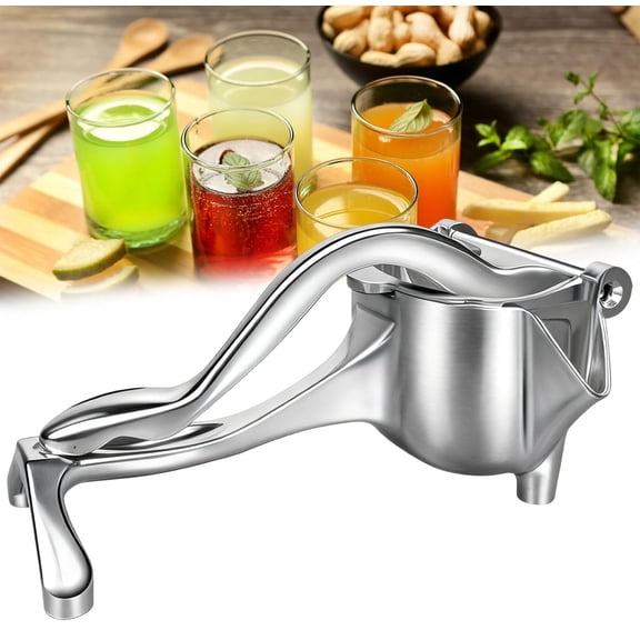 Upgraded Manual Juicer, Hand Press Juicer for Efficient Juice Extraction - Aluminum Alloy Citrus Press for Lemon, Orange, Lime, Grapefruit & Pomegranate, Easy Squeeze & Quick Clean Juice (A:1PC)