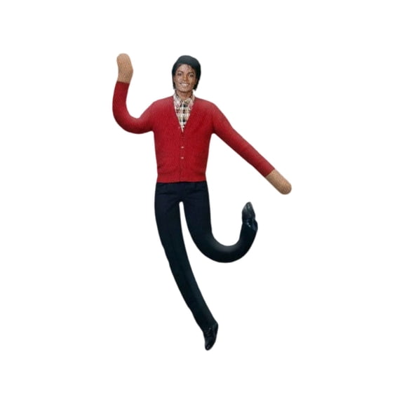 2026 Upgraded!Michael Plush Figure, 11" Funny Bendable Plush Figure, Ugly Pillow Style Poseable Doll Stuffed, Gift for MJ Fans