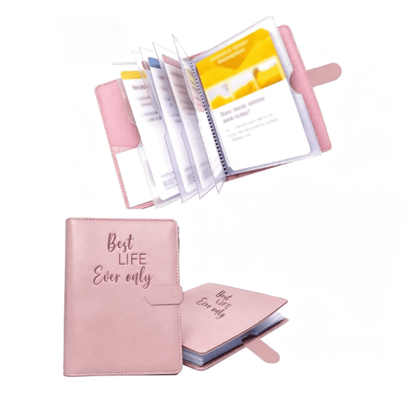 2026 Upgraded Mini Tract Holder,Mini Field Service Organizer – Premium Tract Holder & Ministry Supplies Gift for Pioneers & Teenagers – Slim Multi-Pocket Literature Folder (Pink)