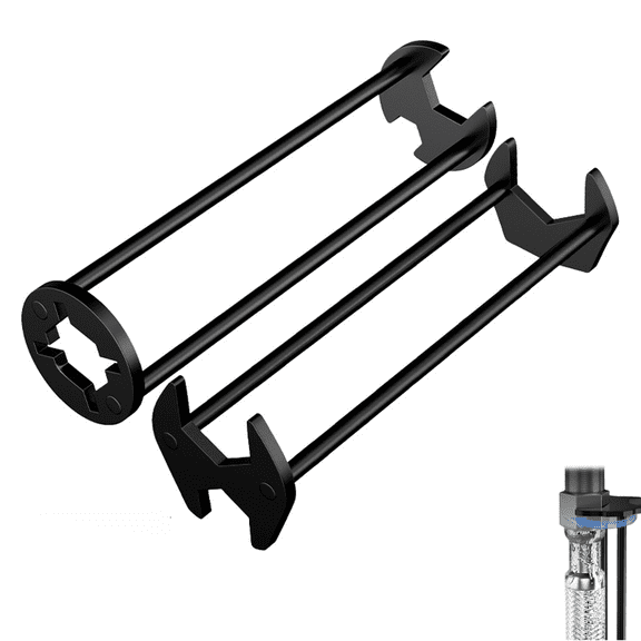 2026 Upgraded Multifunctional Sink Wrench - Basin Faucet Wrench Tool for Tight Spaces, Universal Plumbing Tool for Kitchen, Bathroom & Under Sink Repairs(2 PCS)