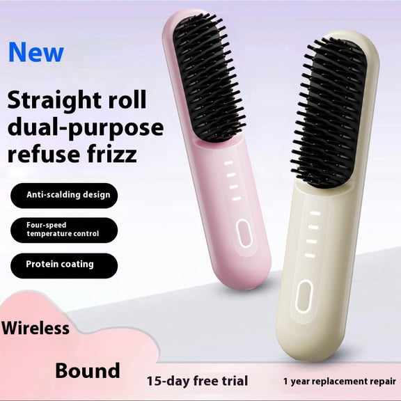 2026 Upgraded Numoya Go Brush Pro,Cordless Straightening Brush With 30S Fast Heat, Ionic & Ceramic Care, 2500Mah Usb-C Rechargeable,Numoya Brush For Short Hair,Numoya For Short Hair