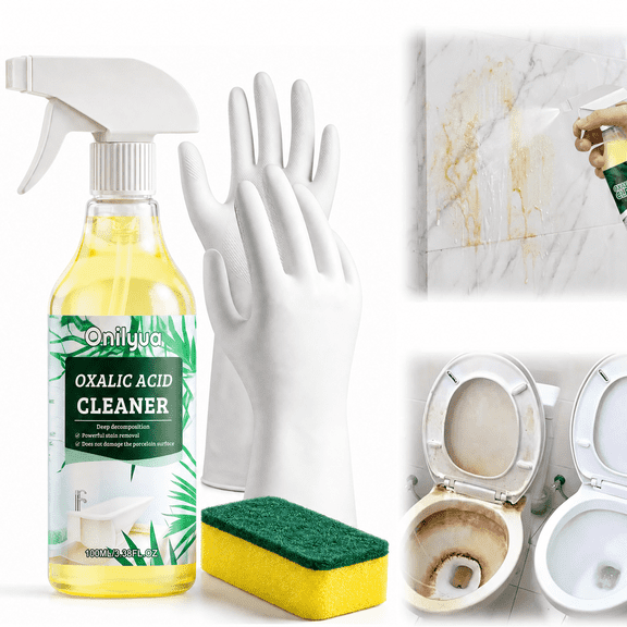 2026 Upgraded Oxalic Acid Cleaner Spray, New Stain Remover, Multi-purpose Tile Cleaner for Home, Porcelain Cleaner for Professionals