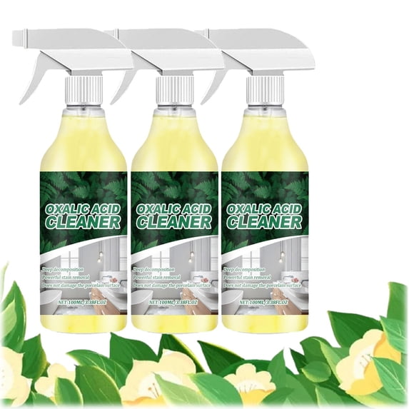 2026 Upgraded Oxalic Acid Cleaner Spray, Oxalic Acid Powerful Stain Cleaner, Powerful Stain Removal Spray for Bathroom, Multi-surface Rust Remover for Bathtub, Porcelain, Tiles