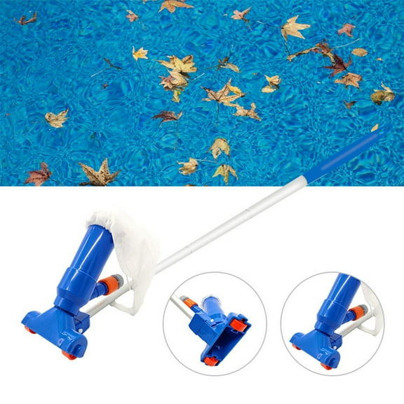 2026 Upgraded Pool Vacuum Cleaner Set with Skimmer Net & Aluminum Pole Jet Pool Vacuum for Spa Pond Hot Tub Fountain