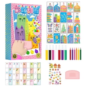 2026 Upgraded Rainbow Squeeze Art Kit, Magic Dot Scratch Paper Set, Creative Painting DIY Craft for Party Gifting