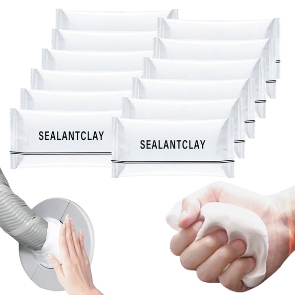 2026 Upgraded Repair Sealing Clay, Moldable Sealant Mastic, Waterproof Repair Sealing Clay Quick Mending Putty for Drain Pipe Connection Wall Hole and Air Conditioning Hole Sealings