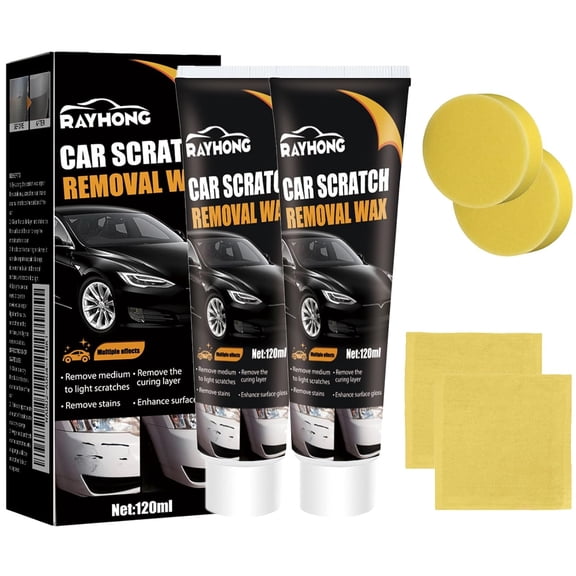 2026 Upgraded Scratch Remover for Vehicles, Car Scratch Remover with Wipe and Sponge, Car Scratch Repair Kit for Deep Scratches, Easy to Use and Effective for Car Paint Polishing & Repair