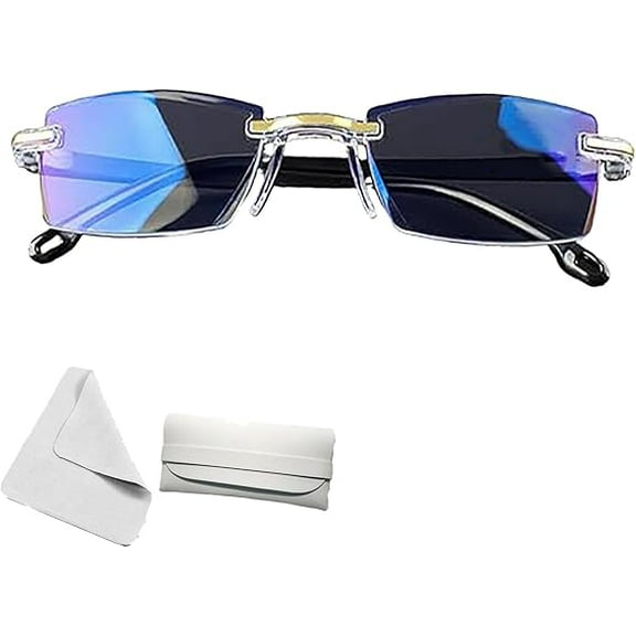 2026 Upgraded Self Adjusting Glasses for Women, Intelligent Dual Focus Glasses, High Hardness Anti Blue Light