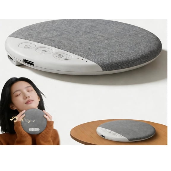2026 Upgraded Sleep Pillow Speaker, Bluetooth Pillow Speaker with White Noise Timer Wireless Sleep Aid with Stereo Bass Private Sleep Headphones (Gray)