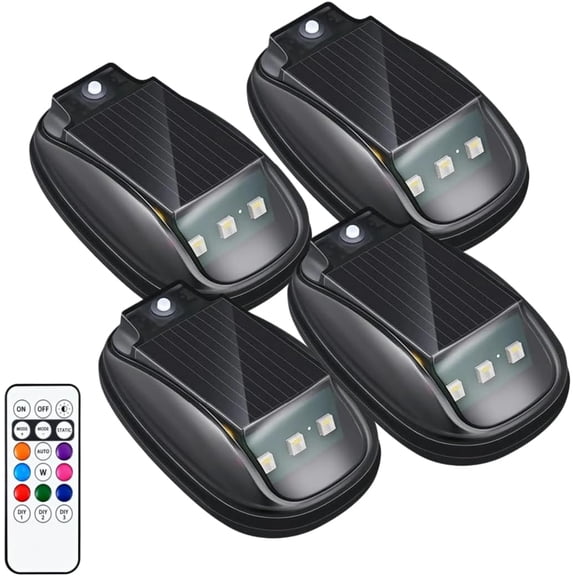 2026 Upgraded Smart LED Car Top Fin Light, Solar Energy RGB Decorative Strobe with Motion Sensor, Wireless Waterproof Emergency Beacon for Moto & Car Styling