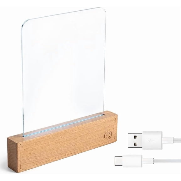 2026 Upgraded Smart LED Reading Light  Rechargeable Flat Panel Book Light with 3 Color Modes & Timer, Dimmable Study Lamp for Bedside Reading & Quiet Desk Use (Wood )-dh