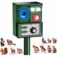 thumbnail image 1 of 2026 Upgraded Solar Ultrasonic Animal Repeller, Deer Repellent Equipment Cat Repeller Outdoor Squirrel Repeller Dog Raccoon Skunk Rabbit Opossum Weasel Repeller, Sensor, Green Flashlight, 1 of 3