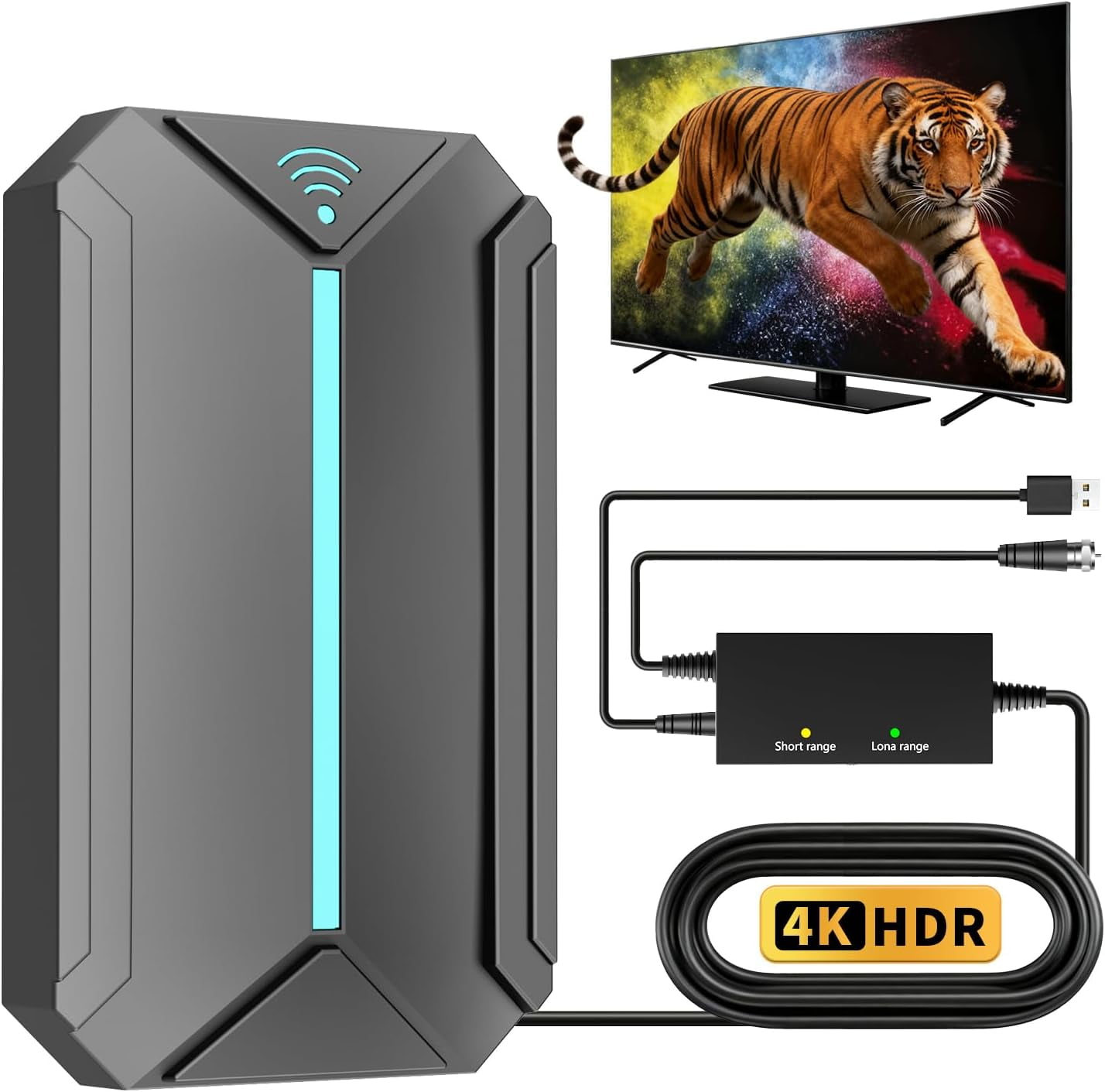 TV Antenna Indoor for Local Channels, Digital Antenna for Smart TV ...