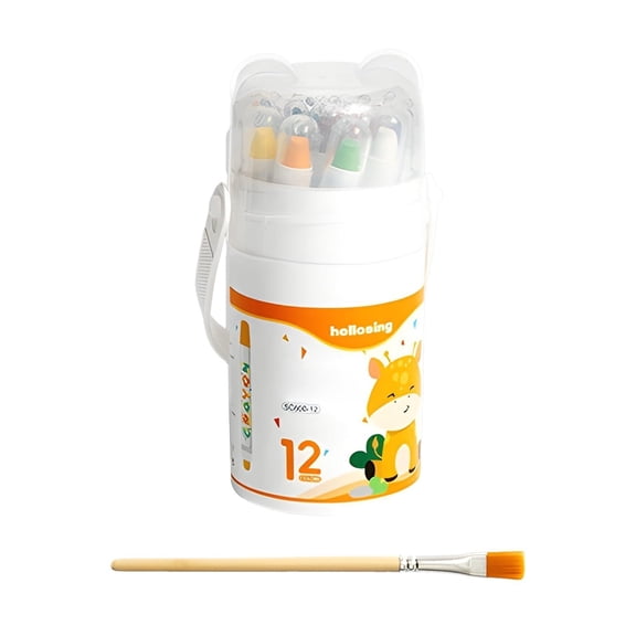 2026 Upgraded Twist Crayons: The Ultimate Mess-Free Art Set,12/24/36/48 Color Rotary Washable Crayons, Super Quick Drying, Multicultural Pastel Gel Crayon, Easy Grip Coloring Gift - (12 Colors)