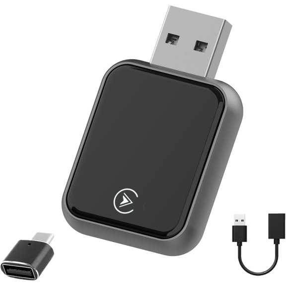 2026 Upgraded USB Adapter for , 5.3 and 6, Automatic & Zero-Delay Connection, Adapter for Android and iOS Systems. (Dark Gray)
