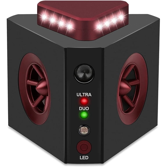 2026 Upgraded Ultrasonic Bat Repellent Indoor Outdoor,Cordless Bat Deterrent for Attic Rafters,Garage,Barn,Porch,Eaves, Rechargeable Ultrasonic Bat Repellent Humanely Get Rid of Bats Keep Away,4 Pack