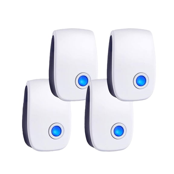 2026 Upgraded Ultrasonic Pest Control Repeller – Indoor Plug in for Rats, Mice, Roaches, Mosquitoes – Safe for Kids & Pets, Covers up to 1200 sq ft (4PCS)