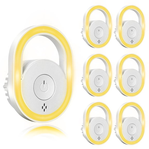 2026 Upgraded Ultrasonic Pest Repeller 6 Packs, Mice Repellent for House, Indoor Ultrasonic Repellent for Mites Rodent Bugs Roaches Insects Spiders Mice Flies Cockroach, 4 Modes