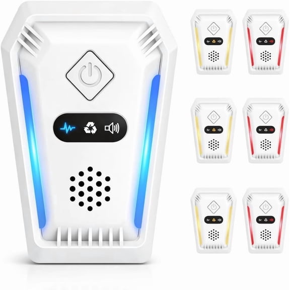 2026 Upgraded Ultrasonic Pest Repeller Plug in, 6 Pack Mouse Rodent Repelent Indoor Pest Control for Mice Bugs Spider Roach Rat Insect Deterrent for House, Kitchen, Office, Warehouse