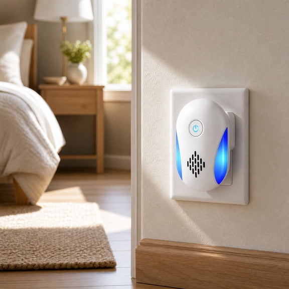 2026 Upgraded Ultrasonic Repeller,Model Triple-mode Operation,Up to 1600 Sq Ft, One Night Quick Effect,Ultra-Quiet Design,Ultra-quiet & Works Overnight, Fits All Household Spaces