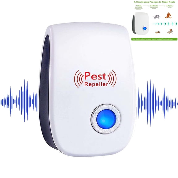 2026 Upgraded Ultrasonic pest Repellent, Electronic Plug in Indoor Pest Control Repeller for Mouse, bat, Mosquitoes, Fly Fleas, Roach, Rodents 6 Packs