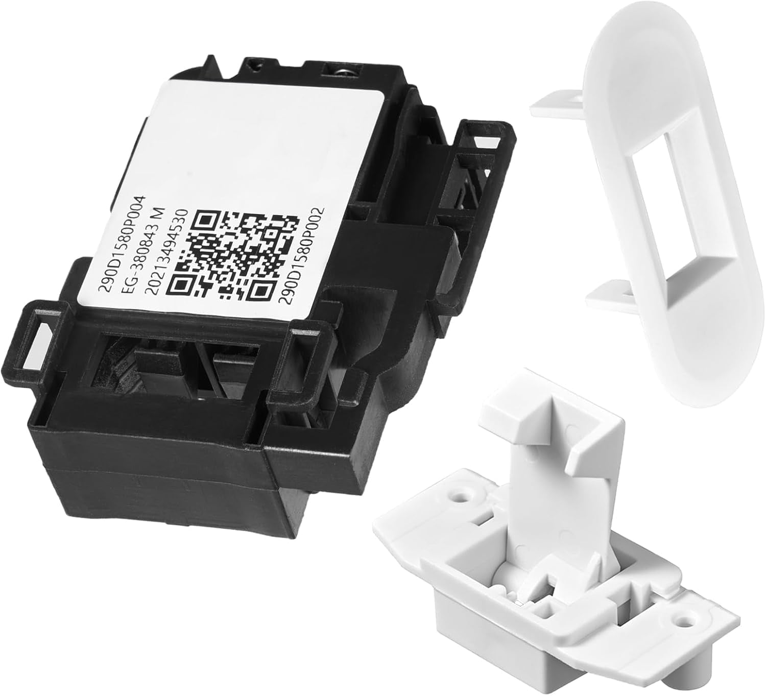 WH01X27954 Washer Lid Lock Switch WH01X24381 Washer Lid Lock Bezel WH02X24399 Washer Lid Lock Striker Compatible with GE Hotpoint Top Load Washer Replacement (3 PACKS)