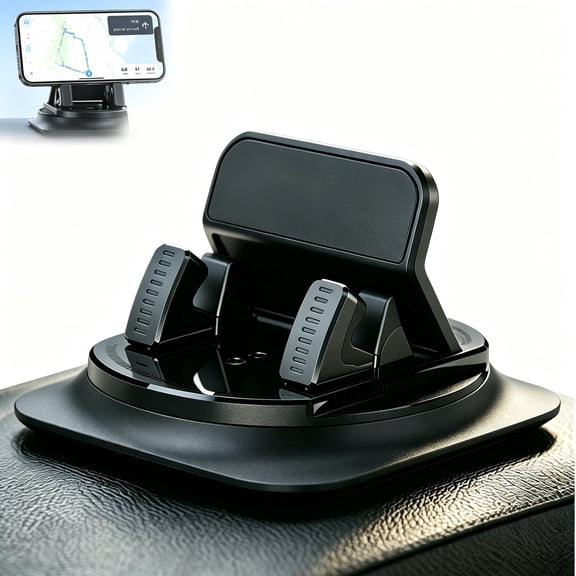 2026 Upgraded Washable Wonder Phone Mount – 360° Rotation Anti-Slip Dashboard Holder for Universal Smartphone Navigation