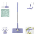 thumbnail image 1 of 2026 Upgraded Zero Touch Snap Grip Mini Mop, Cloth Changing Mini Mop with Automatic Hands Free Push Pull Handle, 360 Rotating Head, for Bathroom and Kitchen - (70cm/29.53")&(1Pc Cloth), 1 of 9