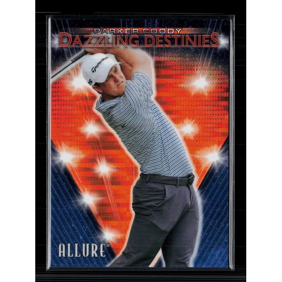 2026 Upper Deck Allure Golf Dazzling Destinies Spectrum Orange Parker Coody #DD-2 42/99 Golf Card