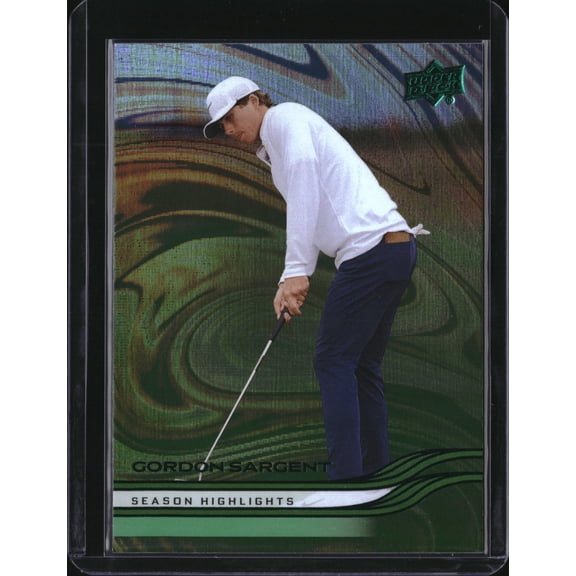 2026 Upper Deck Golf Gordon Sargent #49 Green