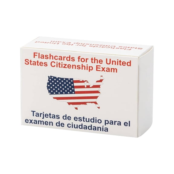 2026 Us Citizenship Naturalization Exam Flashcards English Spanish Bilingual Study Guide Portable Interactive Learning Cards for Civics Test Preparation Official Questions , Exam Flashcard Set *1