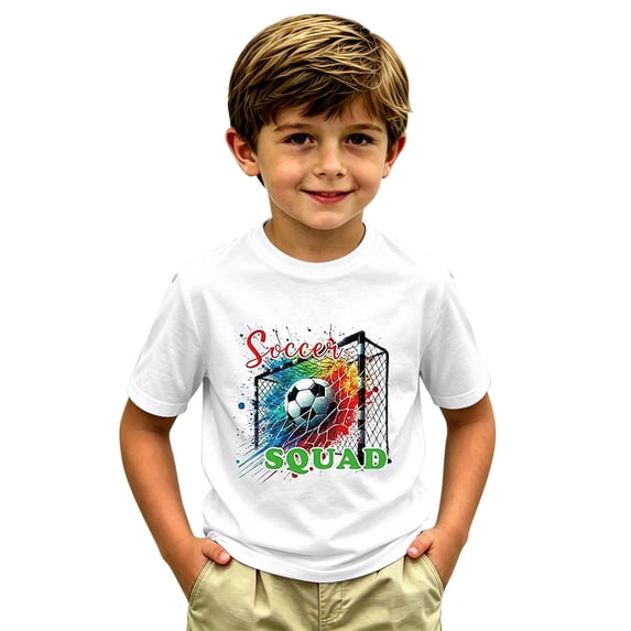 2026 Usa Soccer Boys Tshirts Short Sleeves Summer Tops Graphic Tees Crew Neck Print Casual Basic Tees for Daily Wear