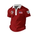 thumbnail image 1 of 2026 Usa Soccer Mens Polo Shirts Short Sleeve Casual Collared Pullover Summer Tops Soccer Shirt for Men Indoor Outdoor Activities Daily Wear, 1 of 3