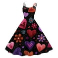 thumbnail image 1 of 2026 Valentine's Day Dresses for Women Spring Summer Sleeveless Cooktail Summer Dresses A-line Purple Pink M, 1 of 4