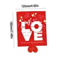 thumbnail image 1 of 2026 Valentine's Day Pull-Out Red Envelope, 1PC 5 Card Slots Cash Gift Holder, Romantic Red Packet for Couple Friend's Birthday Holiday Celebration, 1 of 9