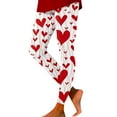 thumbnail image 1 of 2026 Valentine's Day Women Leggings Printed Lifting Fitness Exercise Plus Size Slim Fit Full Length Yoga Tights Legging, 1 of 5