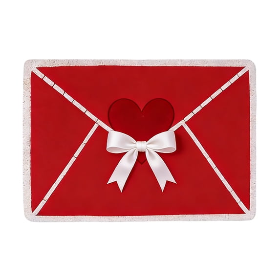 2026 Valentines Bathroom Rug Envelope Heart Tufted Mat Soft Non Absorbent Doormat for Bathroom Living Room Home Decor Valentine's Gift