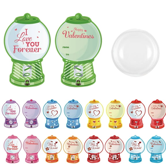 2026 Valentines Day Cards for Classroom, 18 Pack Valentines Candy Cards,DIY Valentine's Day Exchange Gifts for Boys Girls School Rewards Party Supplies