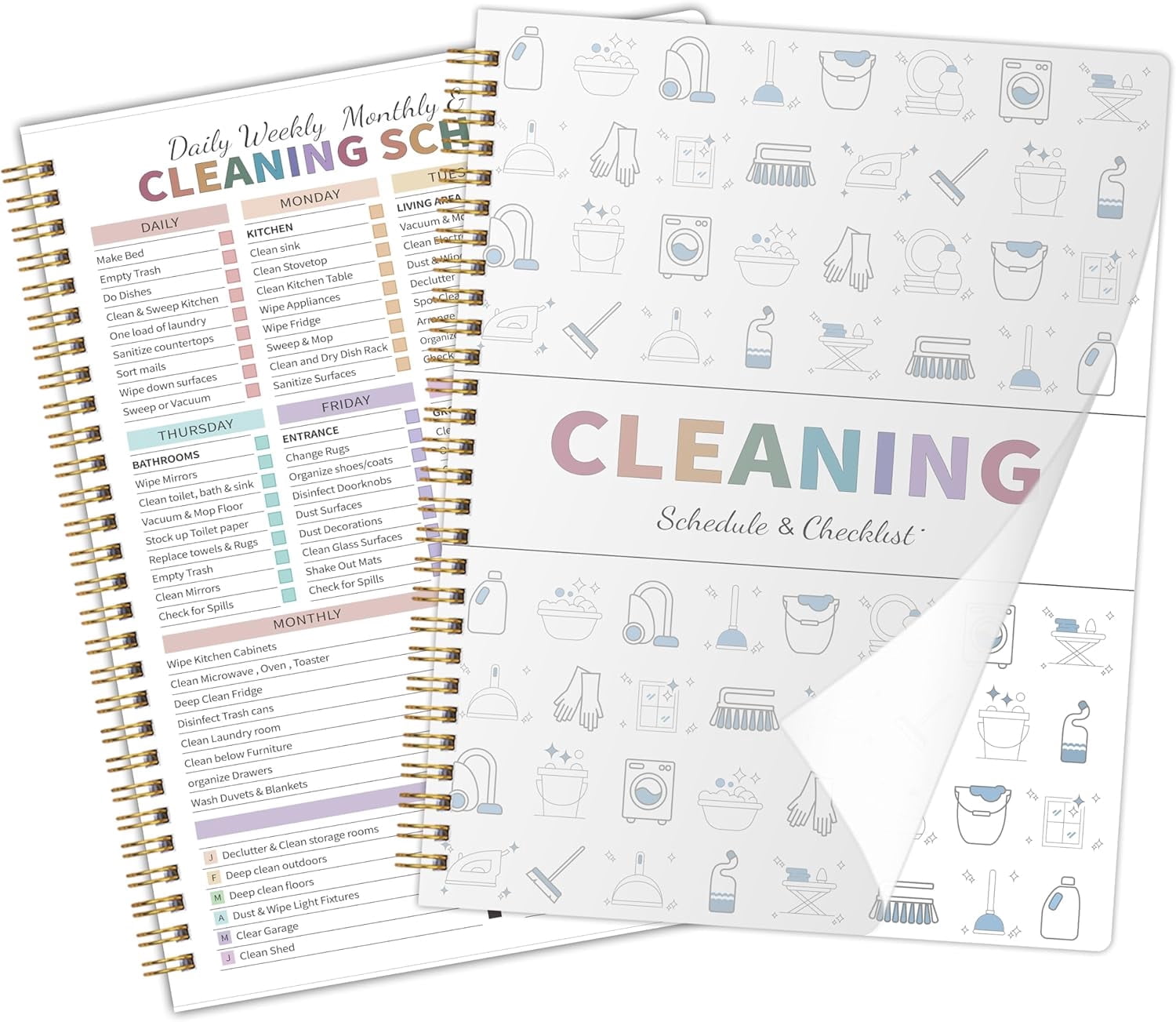 2026 Version Adhd Cleaning Planner - Cleaning Schedule & Checklist ...