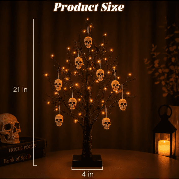2026 Vintage LED Halloween Ghost Tree, Retro Style Halloween Haunted Tree, Dynamic Floating Ghost Effect Indoor Festival Decoration