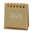 thumbnail image 1 of 2026 Vintage Mini Small Desk Calendar, Portable Coil-Bound Desktop Planner Schedule & Ornament for Home & Office (2.76x2.56x1.25in), 1 of 5