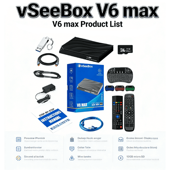 2026 Vseebox V6 Max Android TVBox 4GB+64GB Large Storage Support Third-Party Apps