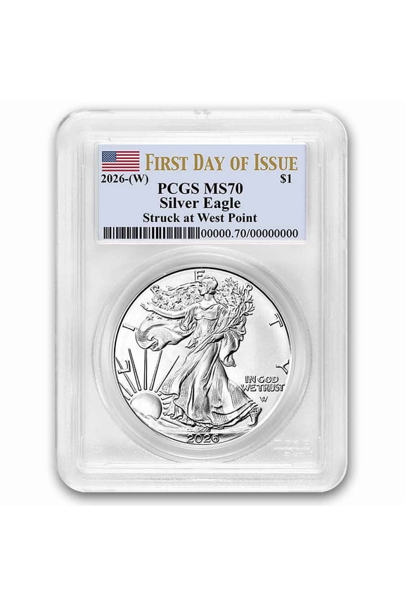 2026-(W) American Silver Eagle MS-70 PCGS (First Day of Issue)