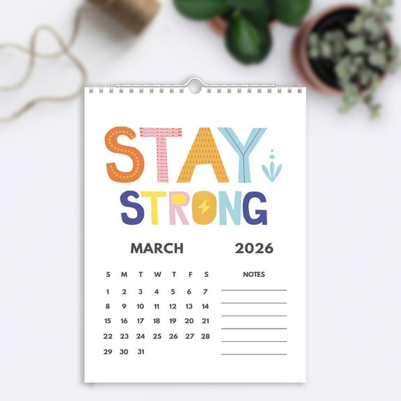 2026 Wall Calendar 11" x 8.27" – Seasonal Monthly Planner with Wire Binding, Large Daily Squares, Holiday Layout, Cute Illustrated Desk or Wall Schedule Organizer