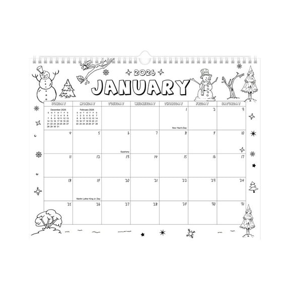 2026 Wall Calendar, 12-Month Hanging Calendar For Living Room And Wall, Soothing Tones With Large Daily Dates Highlighted Holidays And Dedicated Note To-Do Spaces, Ideal For