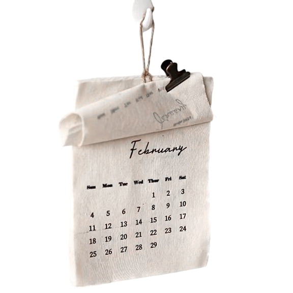 2026 Wall Calendar | 12-Month Textile Planning Tool | Fabric Monthly Calendar | for Home Living Room Bedroom Study Homeowners School Classroom Students Teachers Office Consultants Freelancers