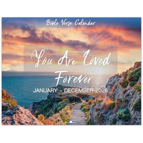 2026 Wall Calendar - 2026 Bible Verse Calendar, 12 Monthly Wall Calendars, Jan. 2026 - Dec. 2026, 11" x 8.5", Wall Calendar 2026 with Unruled Blocks and Thick Glossy Paper, Bible Quotes
