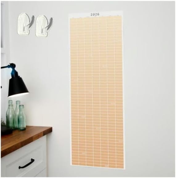 2026 Wall Calendar – Cozy Pecan Print Design, Full Year Wall Planner ...