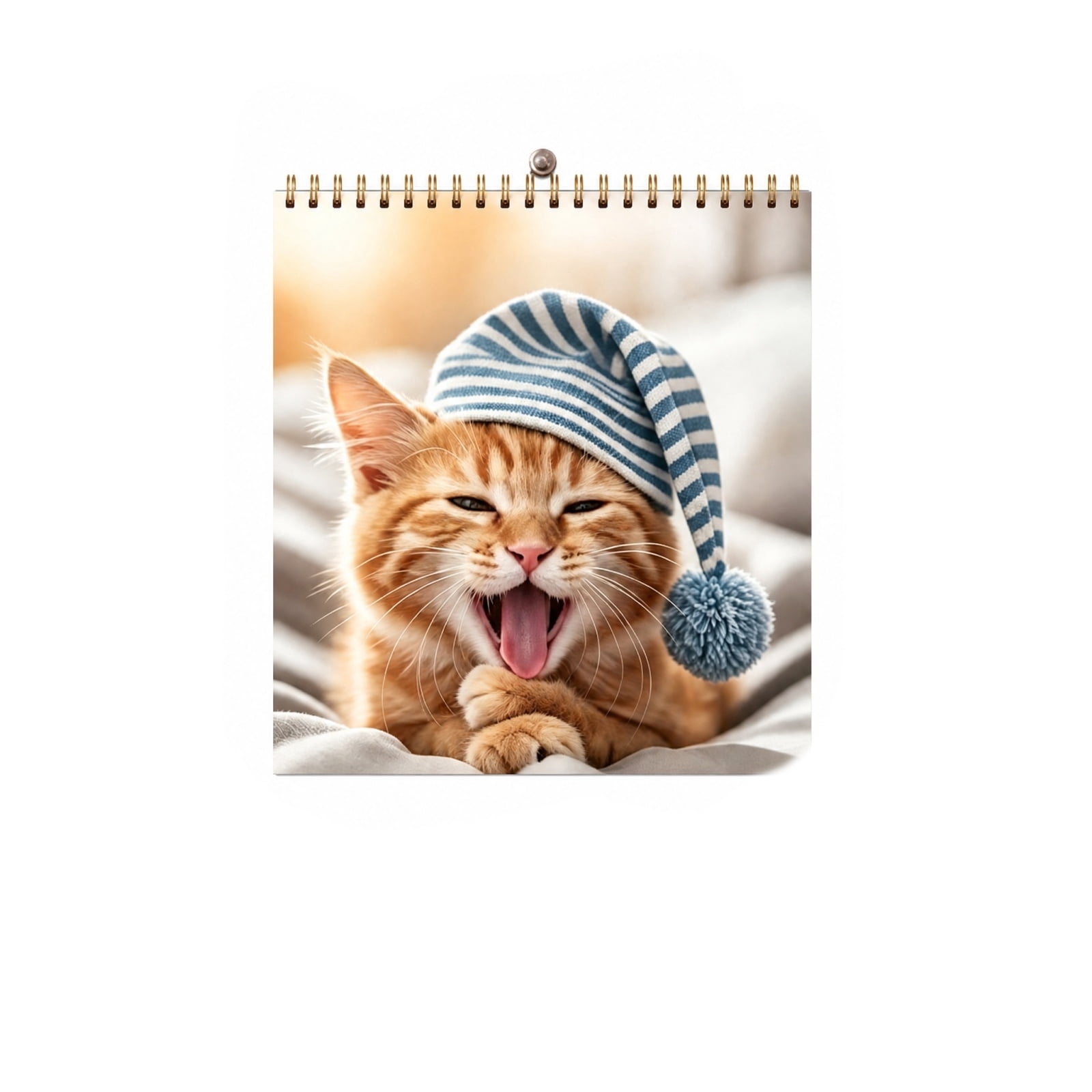Eeeff 2026 Wall Calendar Featuring Orange Cat, Funny Desk Calendar 2026 for ...