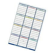 2026 Wall Calendar Yearly Planner, Erasable Reusable Home Organiser 59x88cm Wall Mounted